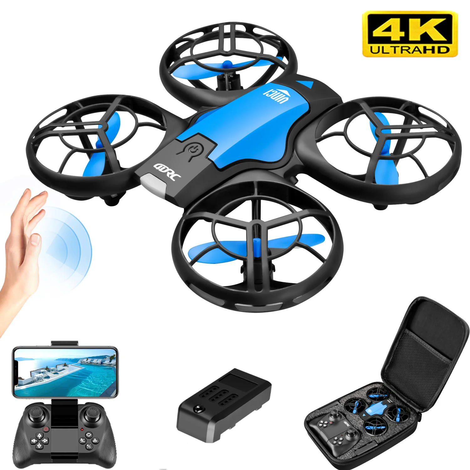 Drone Kit Professional - Новый мини-дрон V8 с камерой 4K